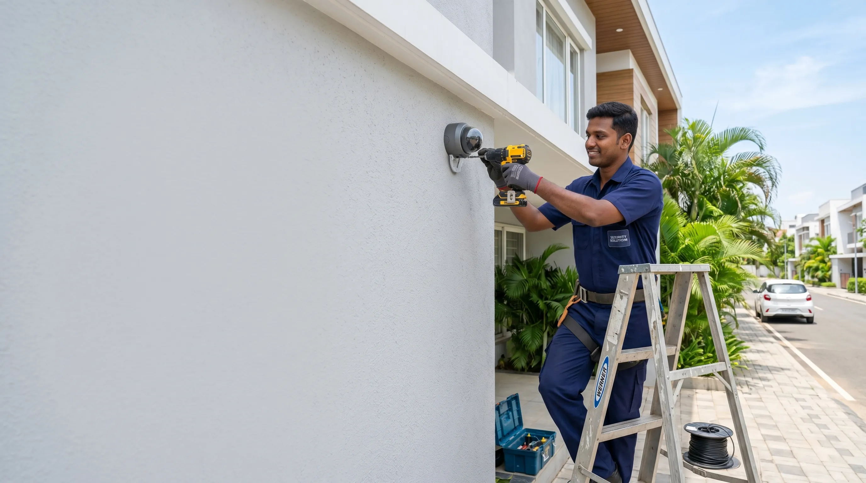 CCTV cameras, biometric access control and video door phone supplied in Indore